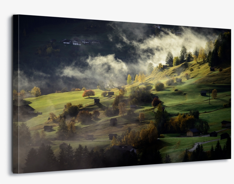 Alpine Morning - Lush European Or British Landscape Over Tablet Case, transparent png
