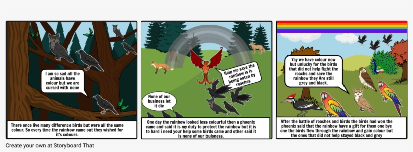 The Rainbow Bird - Cartoon, transparent png