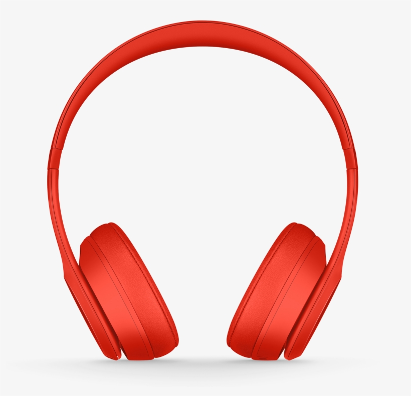 Transparent Red Headphones, transparent png