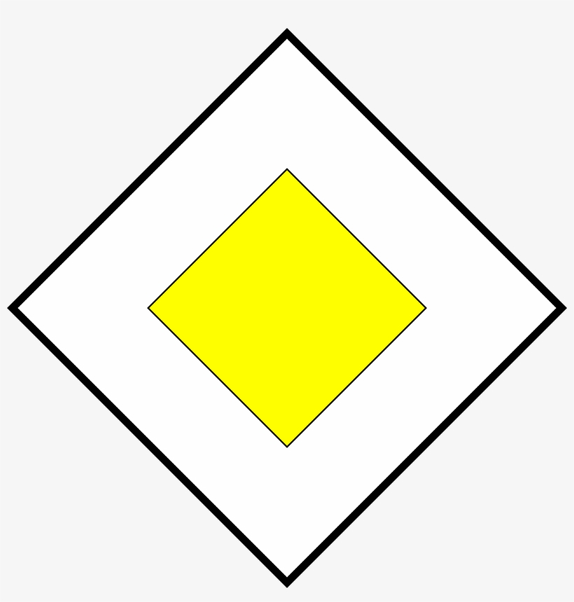 Romaniantrafficsign B3-priorityroad - French Priority Road Signs, transparent png