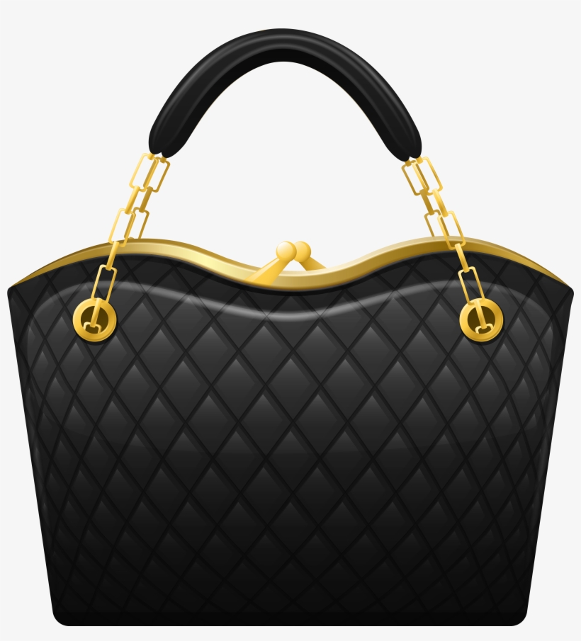 Black Handbag Png Clip Art - Purses Clip Art, transparent png