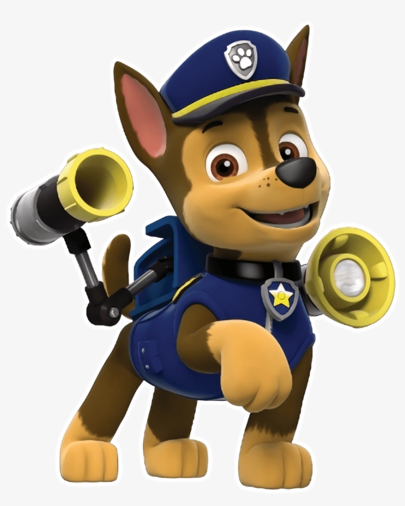 Chase) Paw Patrol Pups, Paw Patrol Characters, Paw - Paw Patrol Birthday Shirt 4 For Boys, transparent png