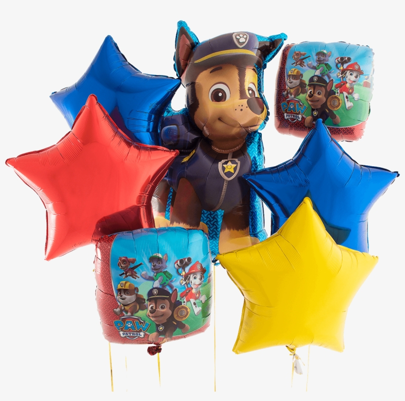 Chase Foil Bunch - Paw Patrol Birthday Party Supplies Kit Including Dinner, transparent png