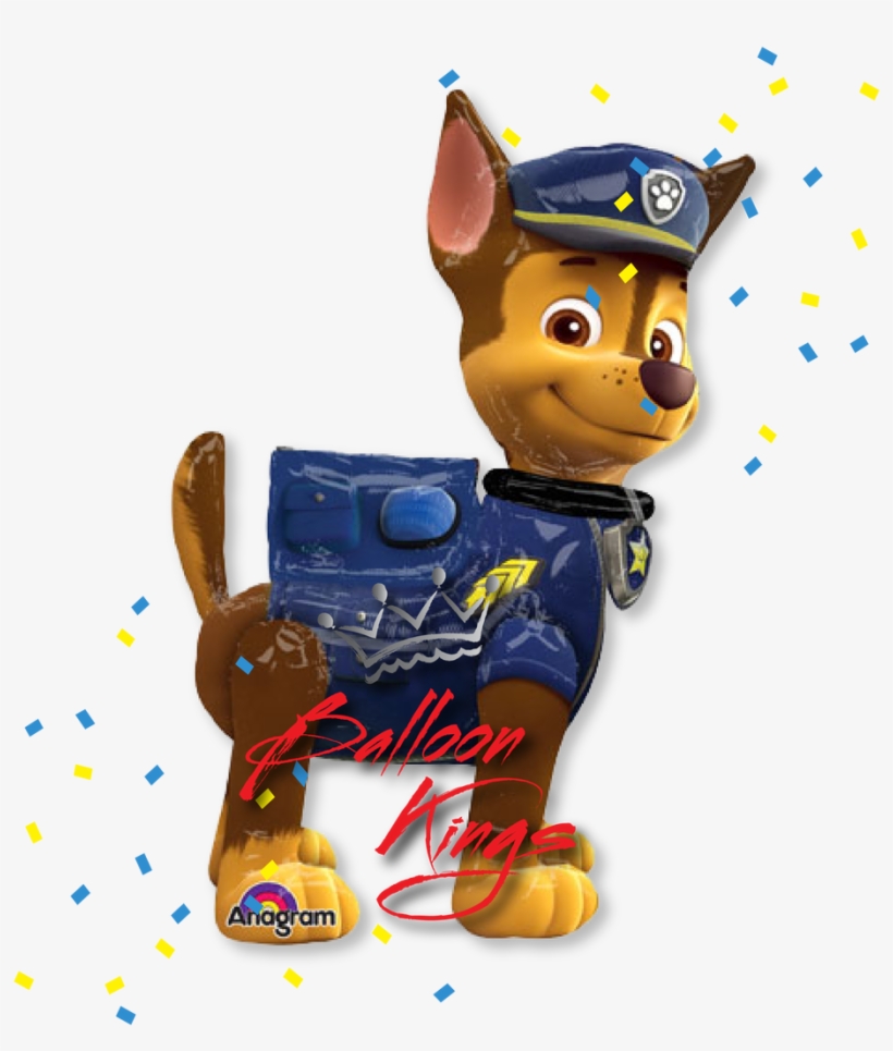 Paw Patrol Chase Png - Large Chase Paw Patrol Air Walker, transparent png