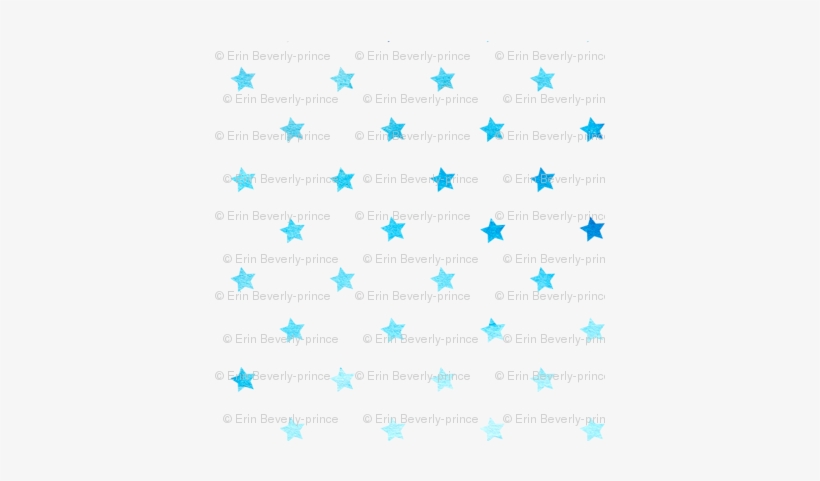 Blue Water Color Stars - Woven Fabric, transparent png