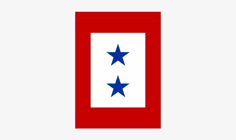 2 Blue Stars Garden Flag - Blue Star Flag, transparent png