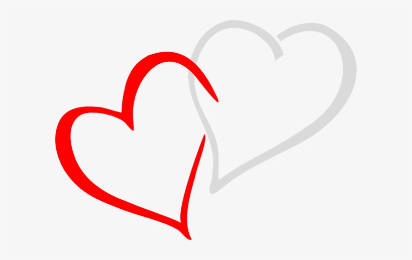 Hearts Silver Red Clip Art - Red And Silver Hearts, transparent png