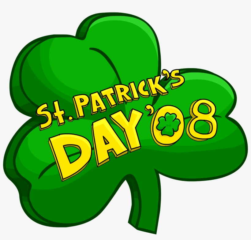 Patrick's Day Party 2008 Logo - Club Penguin St Patricks Day, transparent png