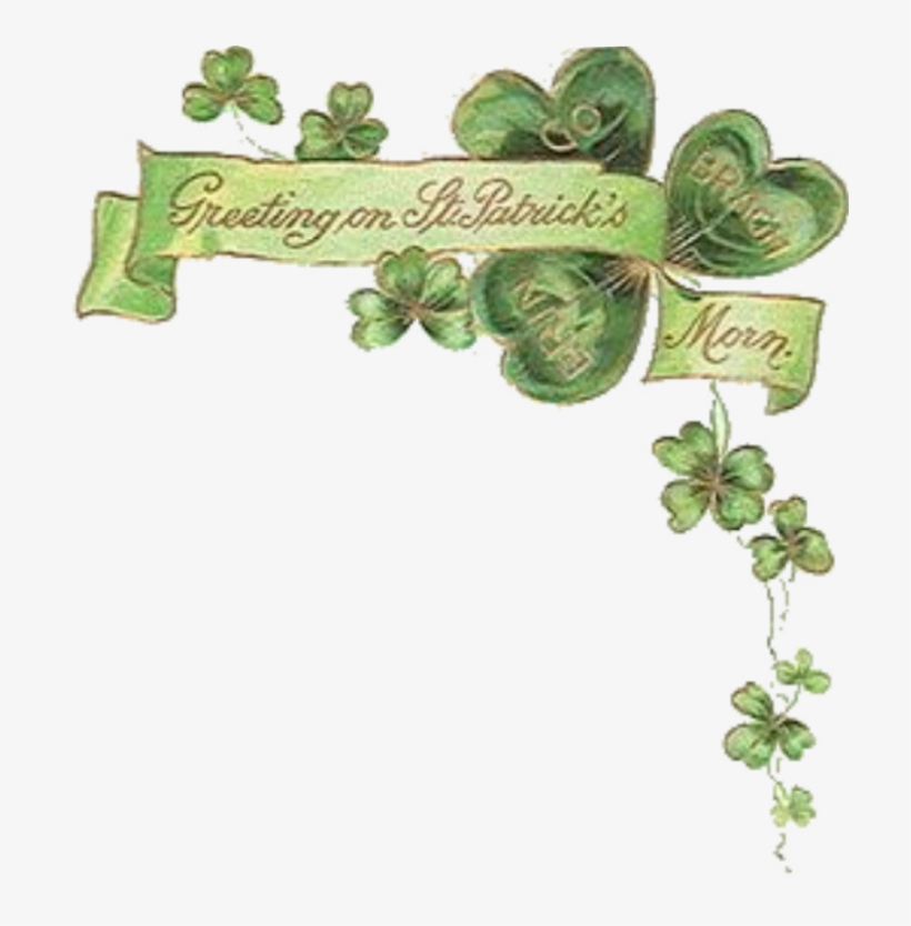 St Patrick's Day Png File Graphics - Vintage Irischen Morgen-st Patrick Tageskarte Karte, transparent png