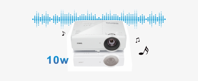 Powerful 10w Integrated Speakers Promote Effective - Benq Mx726 Dlp Projector, transparent png