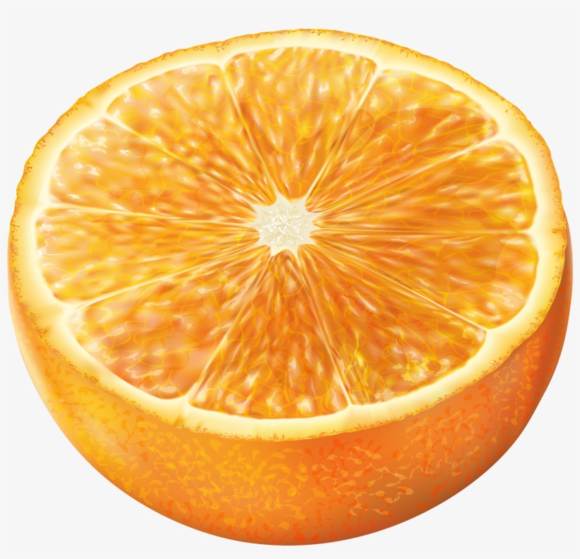 Grapefruit Clipart Half Orange, transparent png