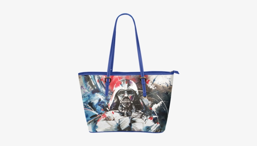 Darth Vader Watercolor Print Authentic Pu Leather Tote - Darth Vader Wallpaper Full Hd, transparent png