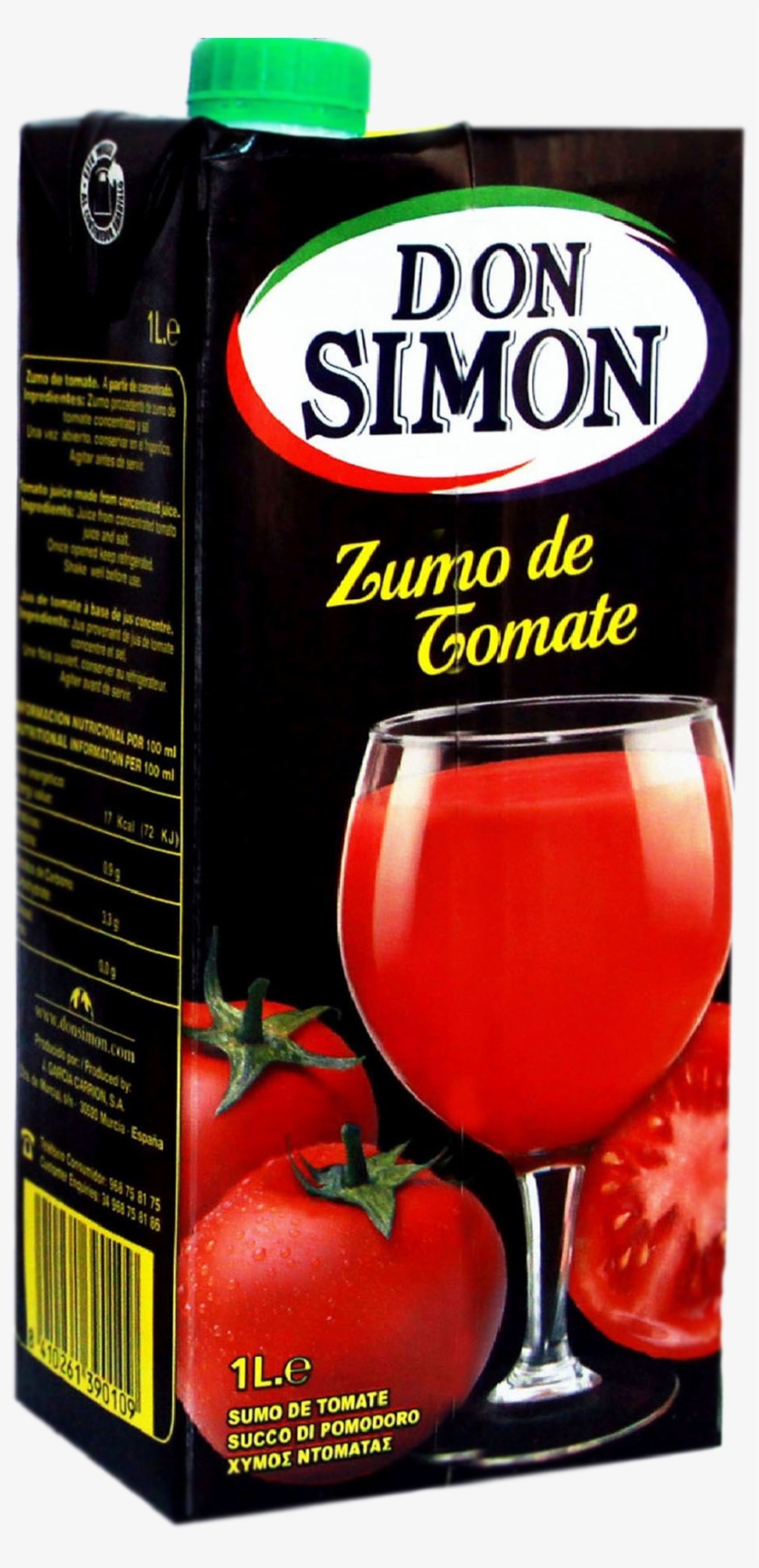 Tomato Juice 1l - Don Simon Apple Juice, transparent png