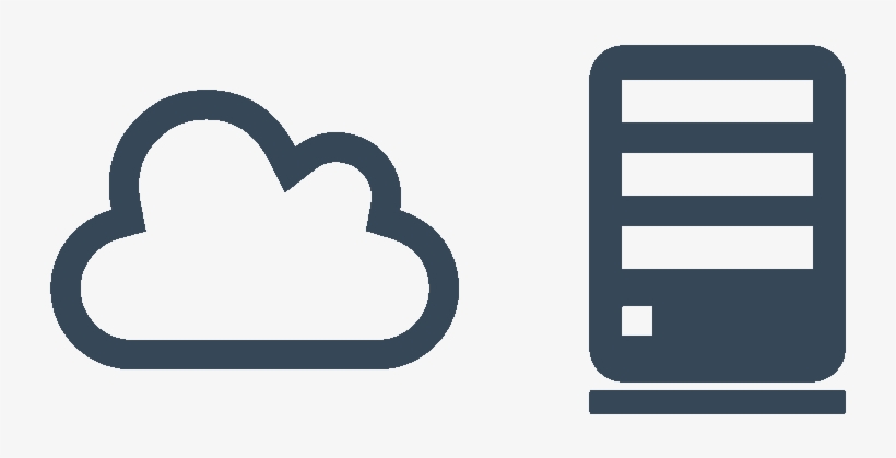 Cloud And Server Icon, transparent png