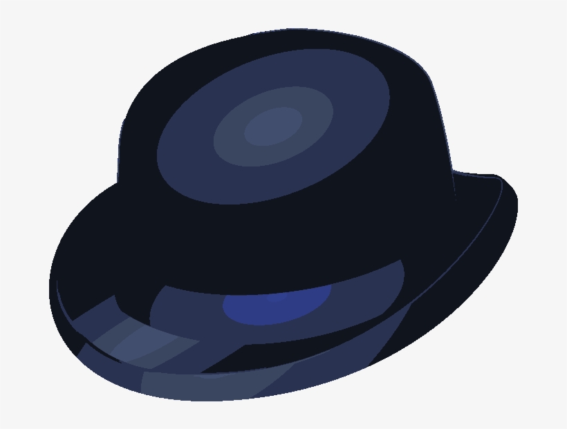 Input Bowler Hat With Blue Band, transparent png