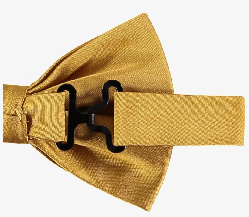 Gold Silk Bow Tie - Belt Buckle, transparent png