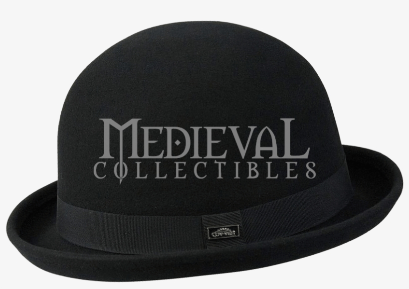 Black Bowler Hat - Fedora, transparent png