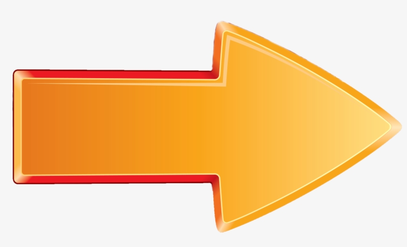 Fleche Png Gratuite - 3d Yellow Arrow Png, transparent png