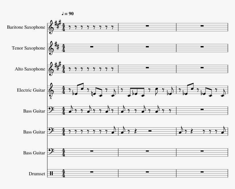 Bojack Horseman Theme - Sheet Music, transparent png