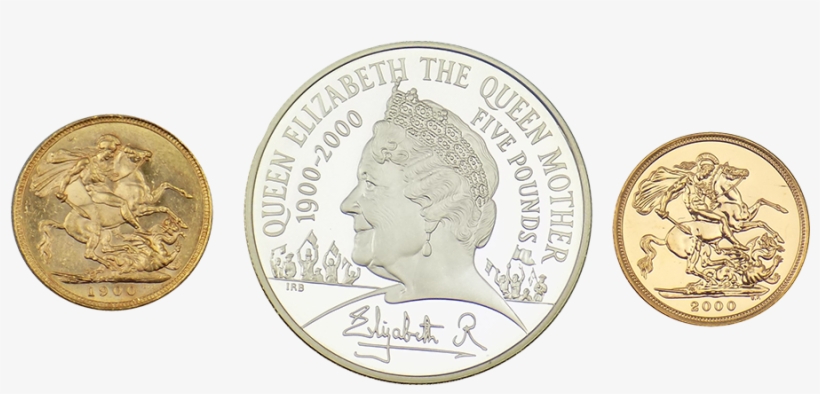 Pre-owned 2000 Uk Queen Mother 100th Birthday Sovereign - Malaysia Organic Scheme, transparent png