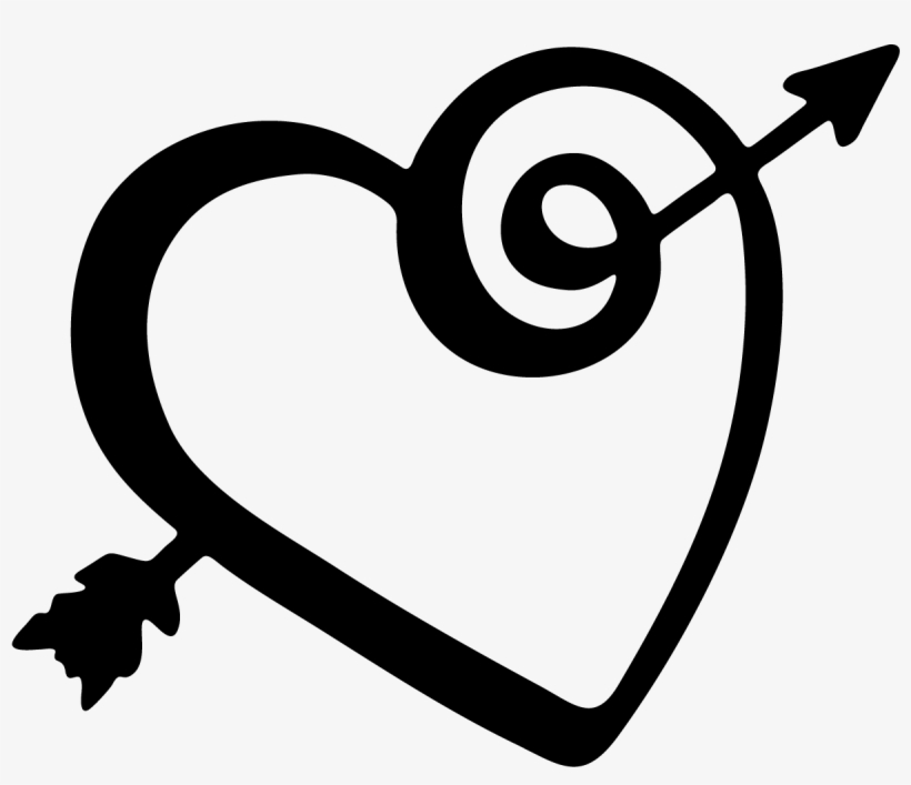 Coeur Avec Flèche - Vinilos Decorativos Dia De Los Enamorados, transparent png