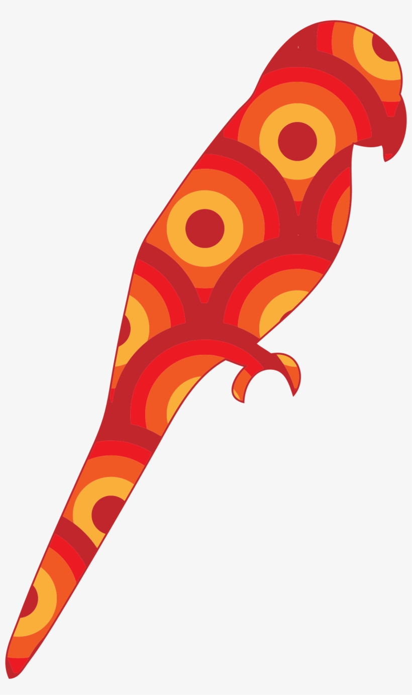 This Free Icons Png Design Of Retro Circles Parrot, transparent png