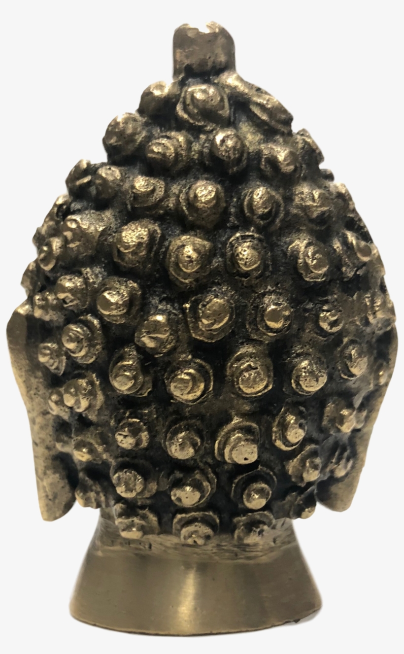 Cast Brass Head Of Buddha From India - Brass, transparent png