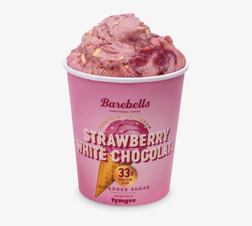 Strawberry White Chocolate Tub - Gelato, transparent png