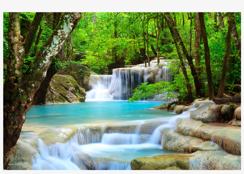 Waterfalls - Wfs070 - Erawan National Park, Erawan Falls, transparent png