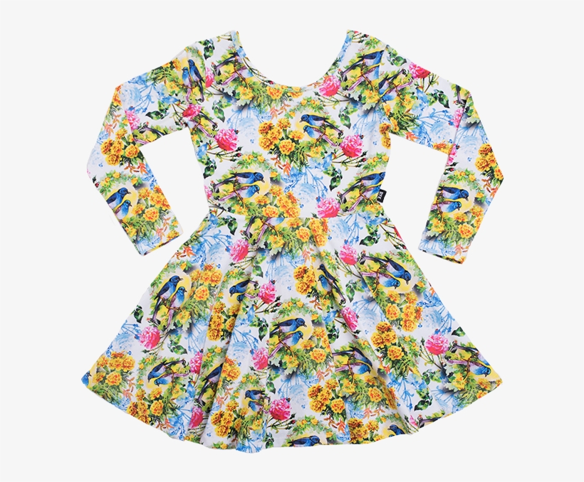 Rock Your Kid Bird Bloom Mabel Dress - Dress, transparent png