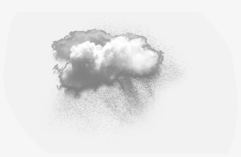 Cloud - Monochrome, transparent png