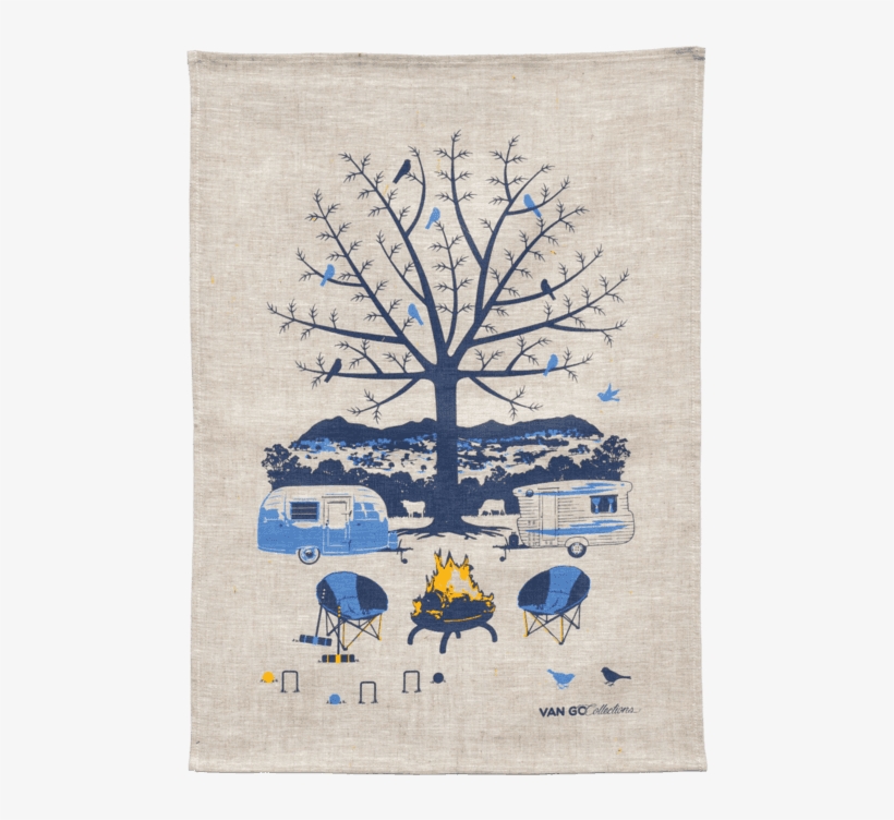 Caravan Linen Tea Towels - Towel, transparent png