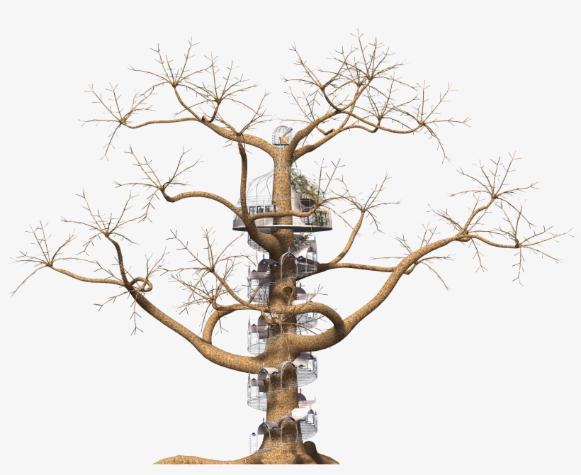 Tree Fantasy Spiral Staircase 1511604 - Fairy Tree Transparent, transparent png