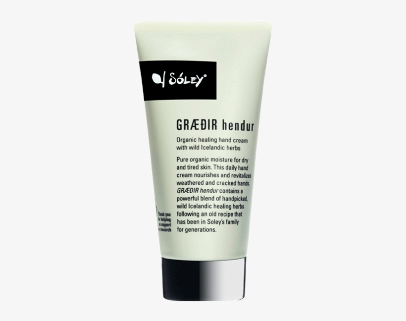 Græðir Organic Hand Cream - Soley Organics, transparent png