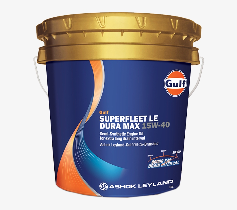 Gulf Superfleet Le Dura Max 15w-40 - Ashok Leyland Engine Oil, transparent png