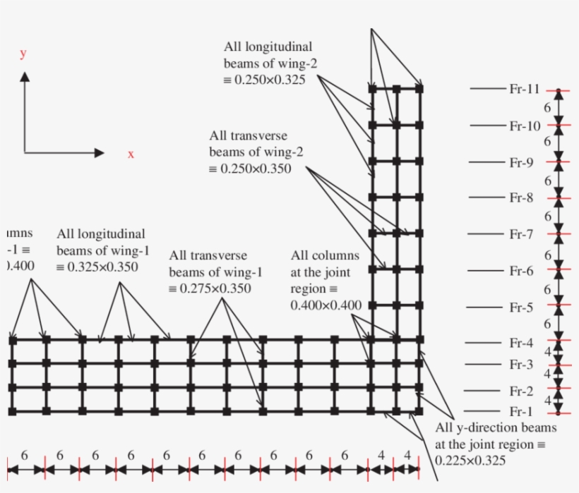 Plan Of The L-shape Building (all Dimensions Are In - Puente H Con Transistores, transparent png
