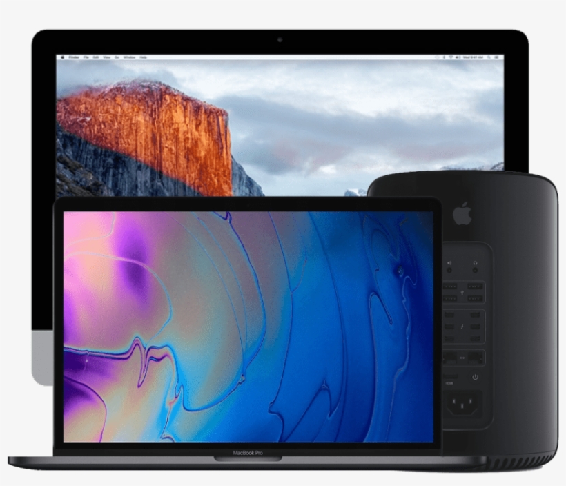 Various Damaged Mac Brand Devices - اي ماك, transparent png