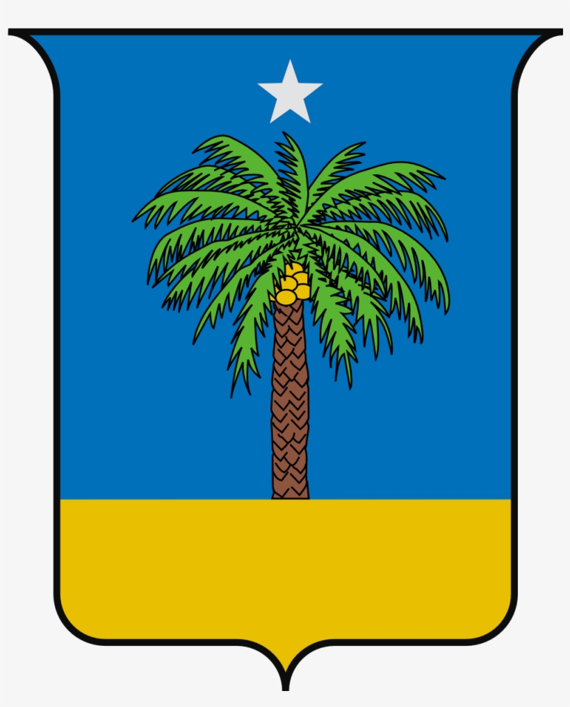 Coconut Tree Sheild - Italian Eritrea Coat Of Arms, transparent png