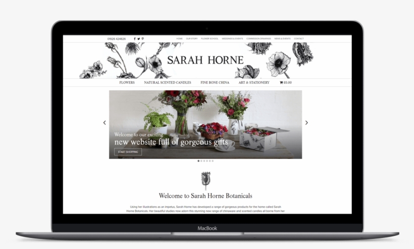 Sarah Horne - Ecommerce Website - Website, transparent png