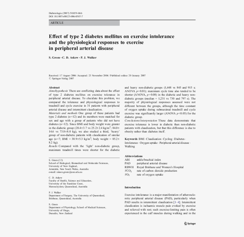 Effect Of Type 2 Diabetes Mellitus On Exercise Intolerance - Journal About Thermochemistry Pdf, transparent png