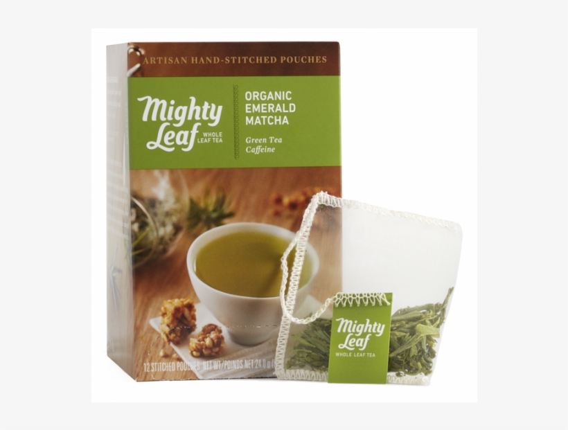 Organic Emerald Matcha Tea Bags - Mighty Leaf Tea Green Dragon, transparent png