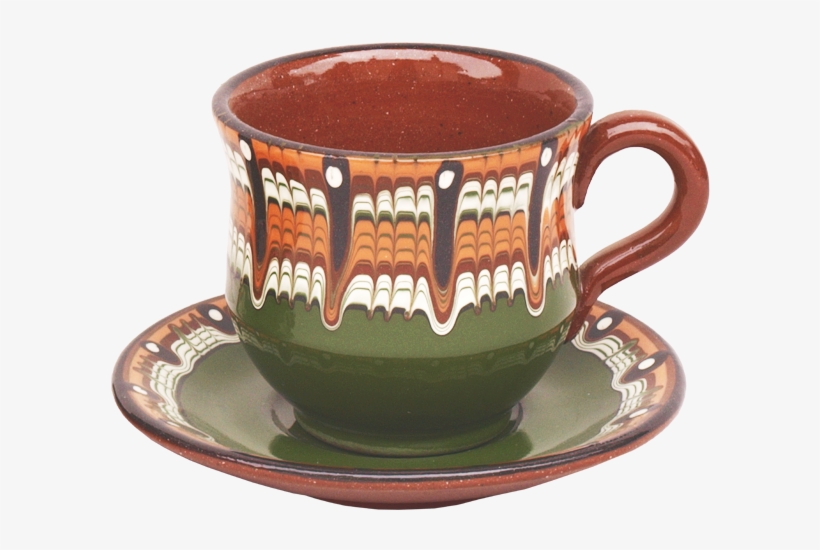 Pottery Tea Cup With Saucer - Saucer, transparent png