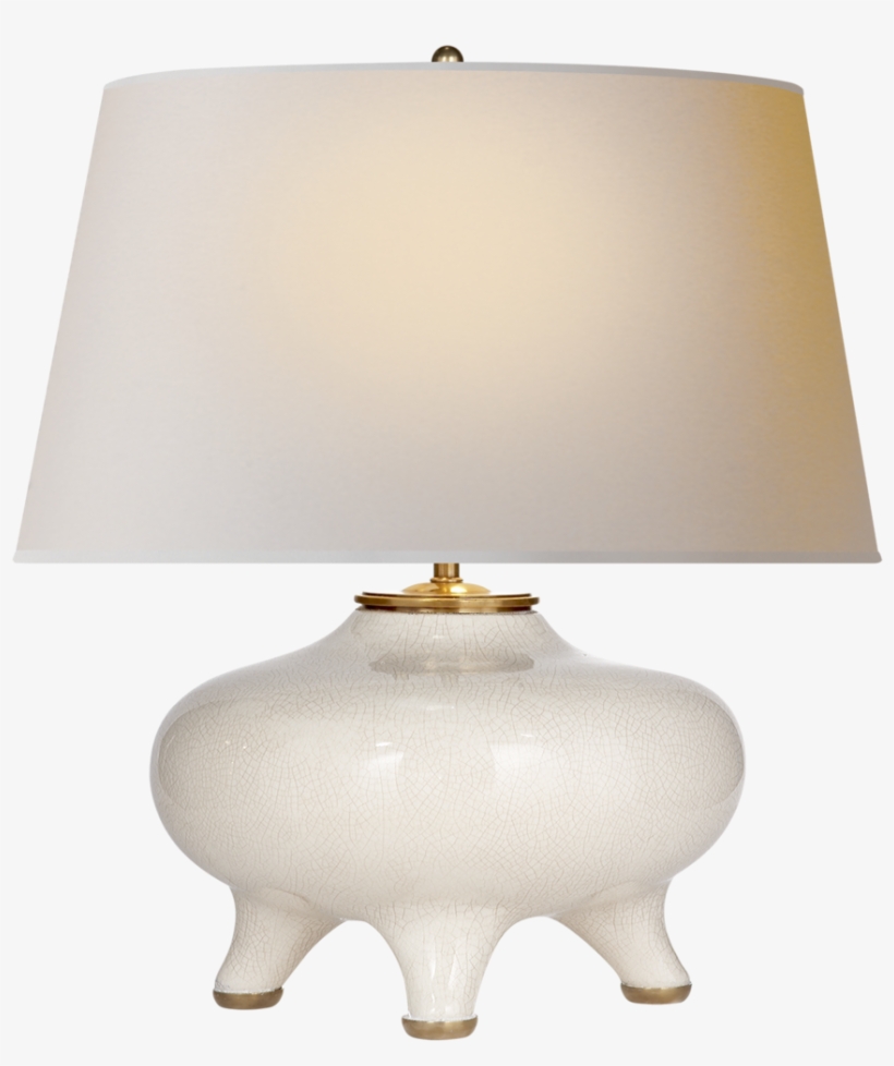 Nara Table Lamp In Tea Stain W/ Natural Paper Shade - Lampshade, transparent png