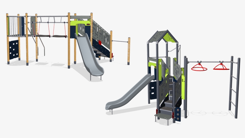 Double Tower With Wackle Bridge & Play Tower With Turbo - Top View Play Tower Png, transparent png