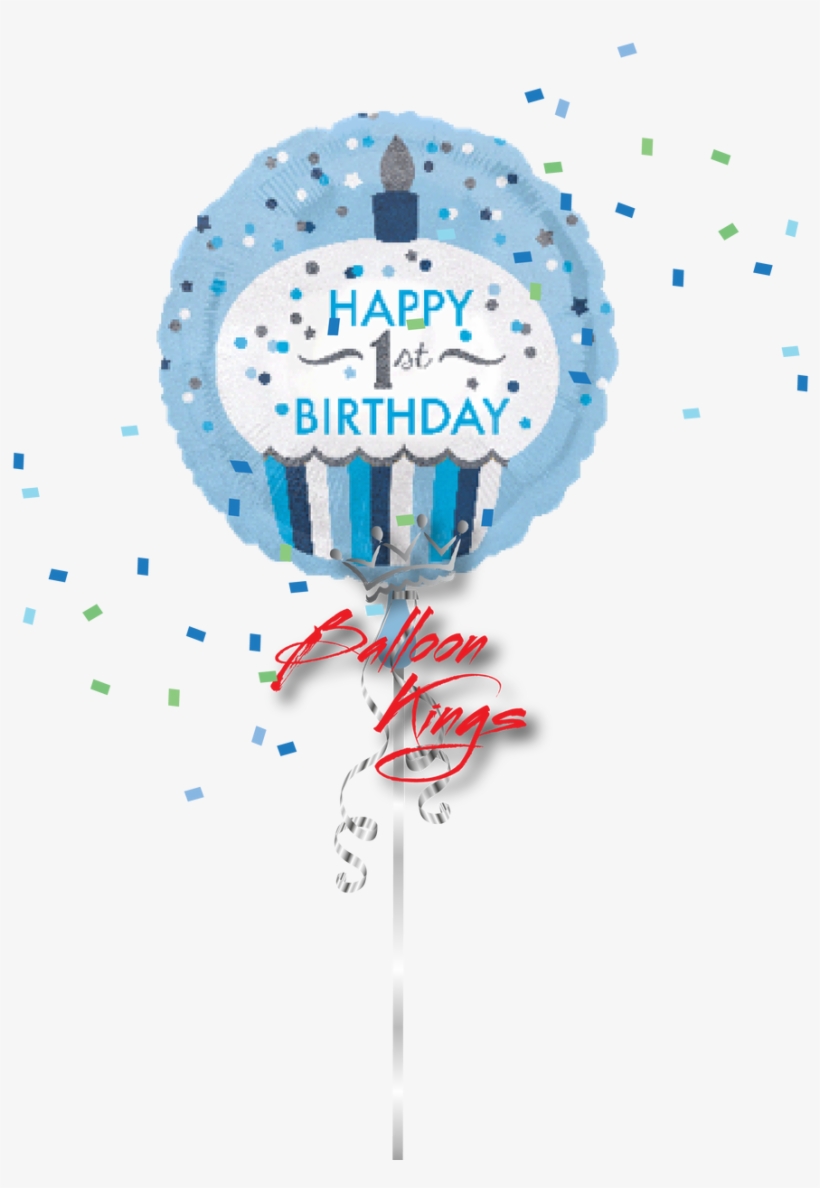 1st Birthday Little Boy Cupcake - 1st Birthday, transparent png
