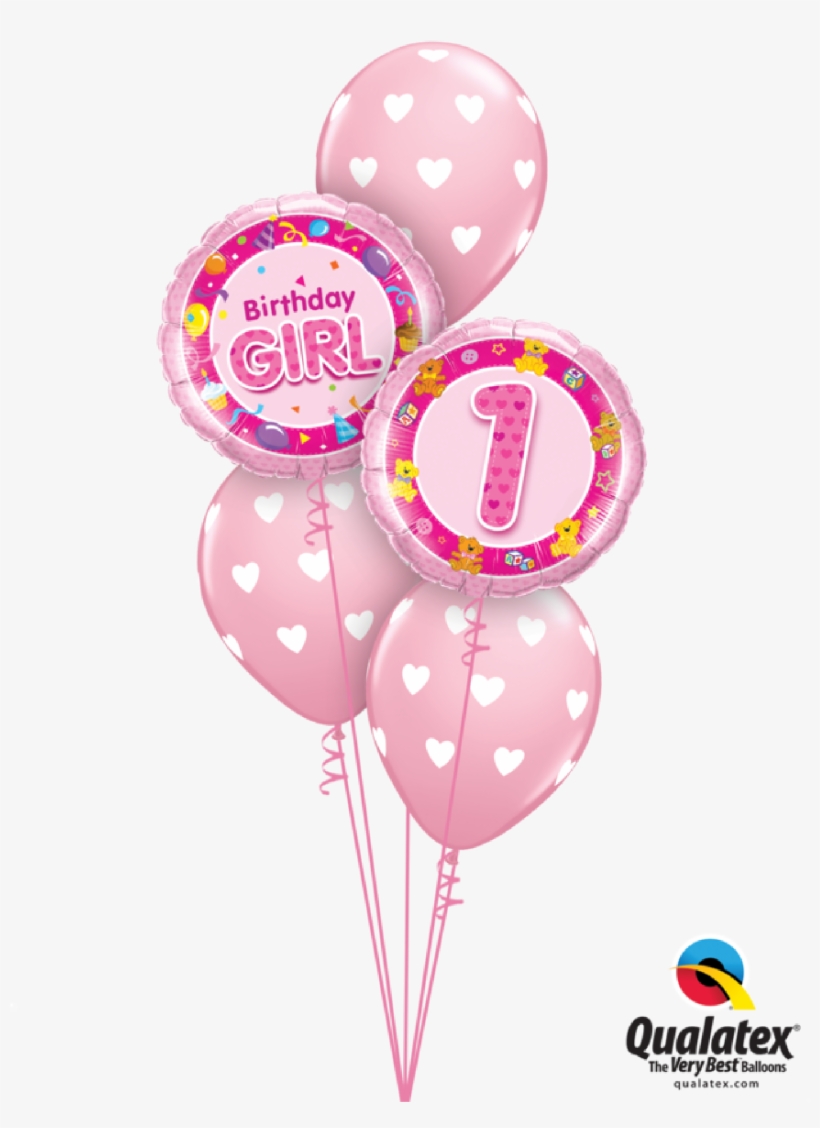 First Birthday Balloon Classic Display Bouquet - Balloon, transparent png