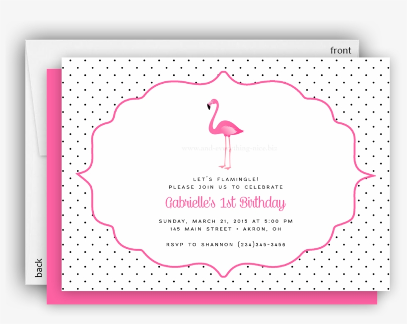 Pink Flamingo Ii Party Invitation • Baby Shower Birthday - Greater Flamingo, transparent png