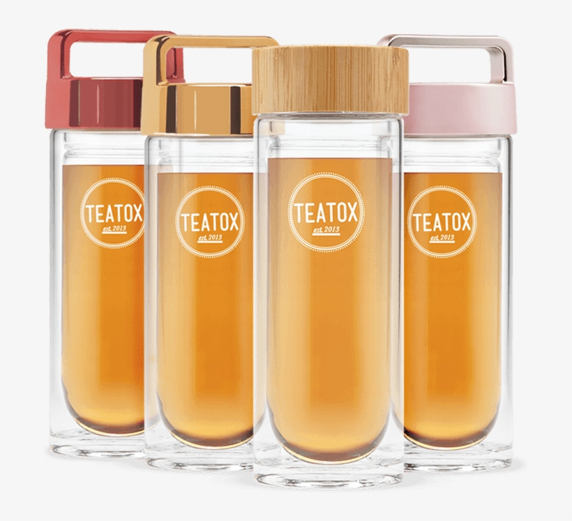 Glass Bottle With 2in1 Infuser And Bamboo Lid For Tea - Water Bottle, transparent png