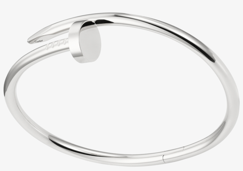 Juste Un Clou Bracelet - White Gold Nail Bracelet, transparent png