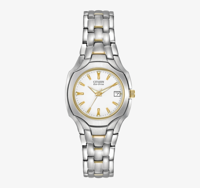Two Tone Silhouette - Eco Drive Citizen Titanium Women, transparent png